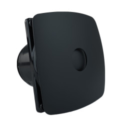 Wentylator do łazienki Dalap 125 ONYX z zaworem zwrotnym, Ø 125 mm, matowy czarny