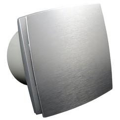 Wentylator łazienkowy z aluminiowym panelem i wyłącznikiem czasowym Ø 125 mm, wydajniejszy silnik